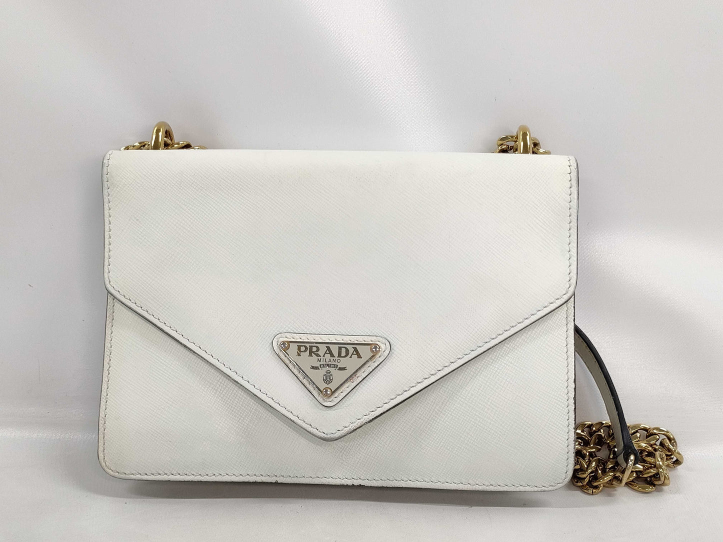 PRADA Prada Leather Chain Shoulder Bag