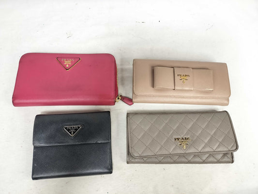 PRADA Saffiano 4-Piece Wallet Set
