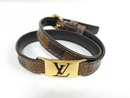 LOUIS VUITTON Monogram Damier Sign It Bracelet M6623 Bracelet Bracelet Bangle