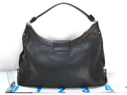 Salvatore Ferragamo Gancini Leather Shoulder Bag
