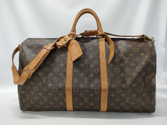 LOUIS VUITTON Monogram Keepall Bandouliere 55 M41414 SP1911 Boston Bag