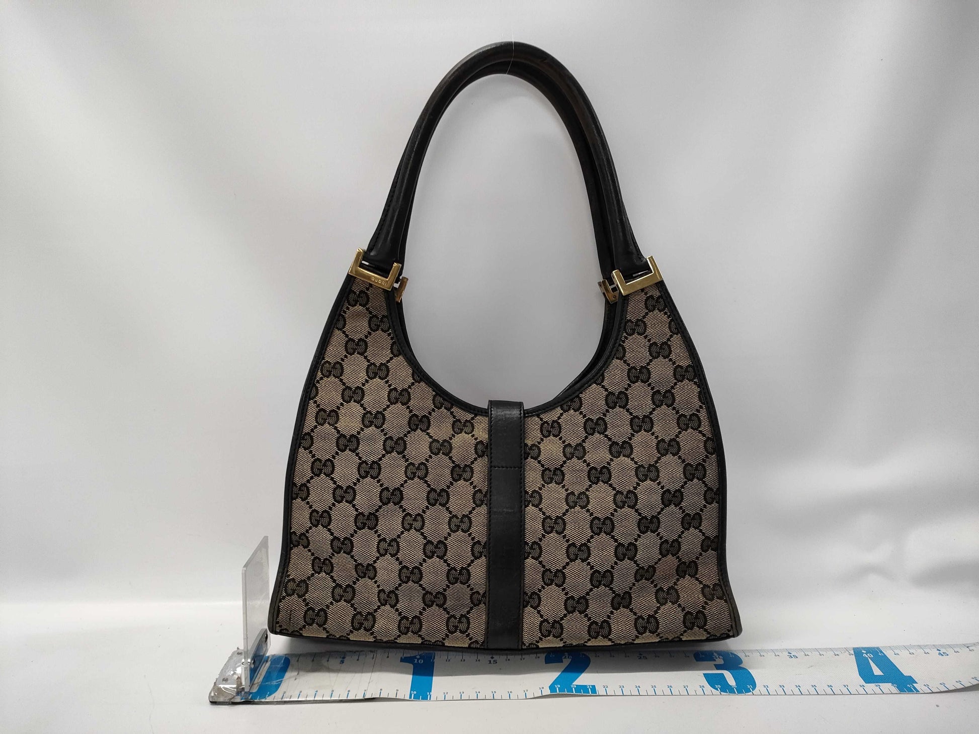 GUCCI GUCCI GG Canvas/Jackie Shoulder Bag Canvas 001154 Two-Tone Tote Bag