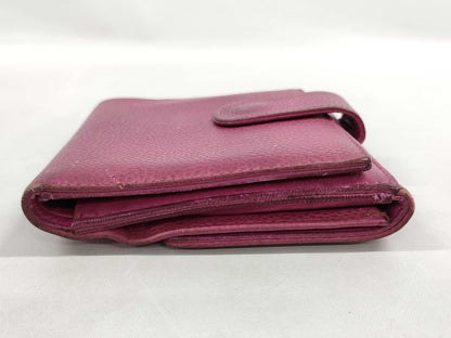 CHANEL Leather Tri-fold Wallet