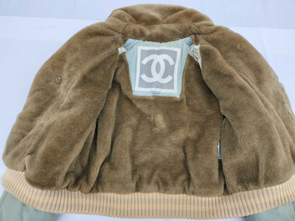 CHANEL CHANEL Boa Coat Blouson Light Green 01A 42 Jacket