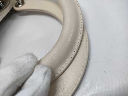 Dior Cannage Lady Dior Handbag Leather 09-MA-0067 Beige Shoulder Strap Handbag