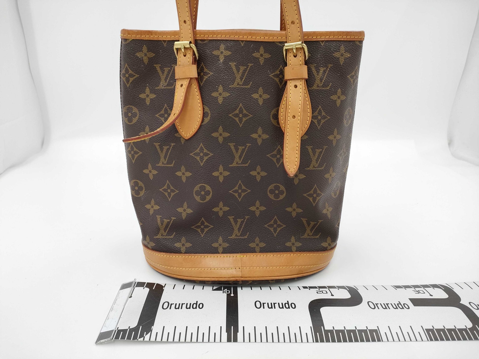 LOUIS VUITTON LOUISVUITTON Monogram Petit Bucket PM M42238 Tote Bag