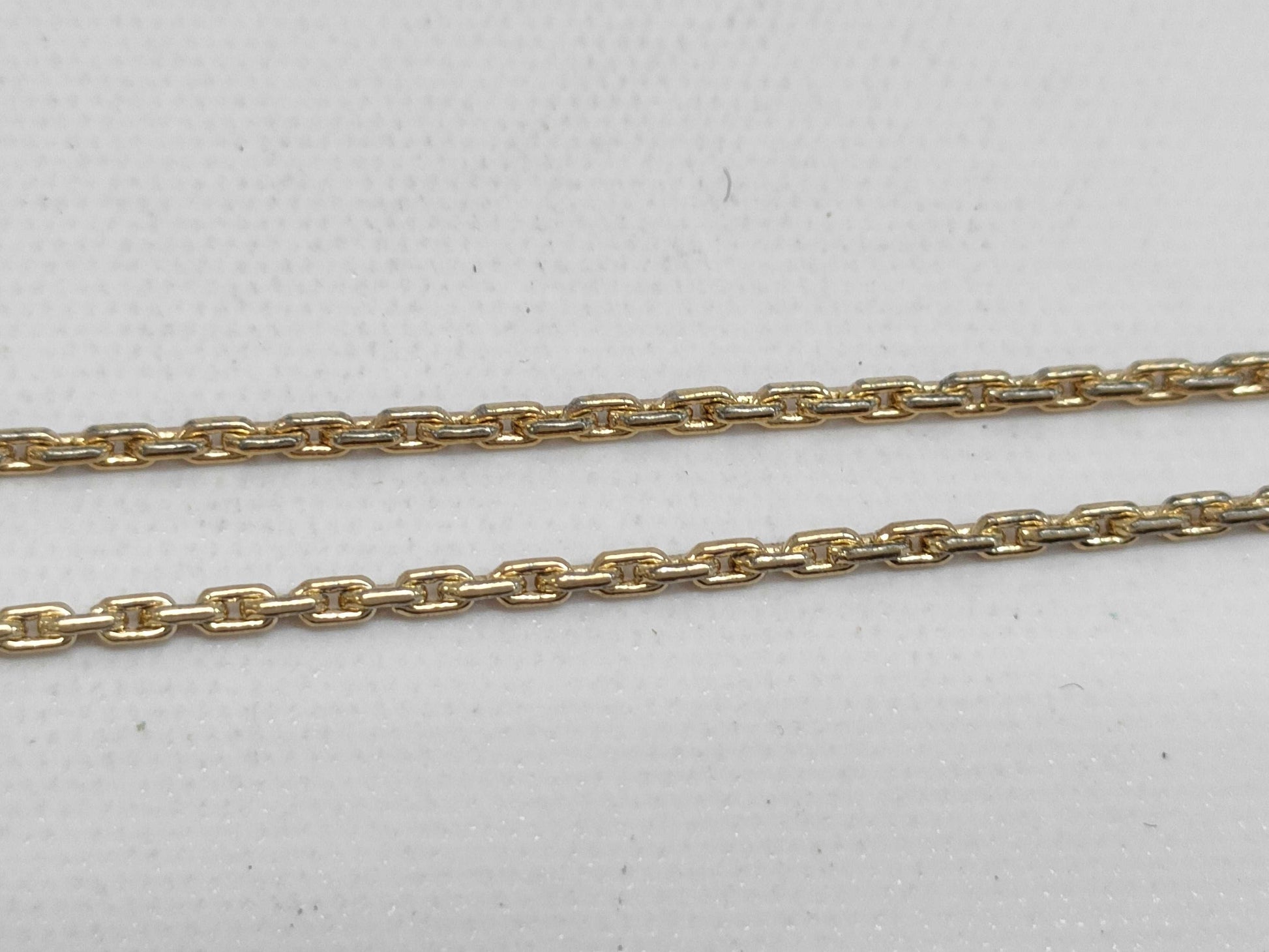 Dior Dior Gold & White Long Necklace with 4-Line Logo Motif, Made in Germany, 14.1g
