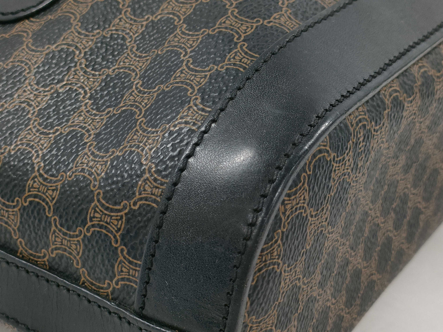 CELINE Black Macadam Handbag