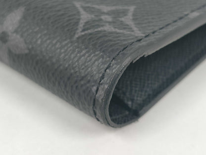 LOUIS VUITTON Monogram Eclipse Portefeuille Brazza Wallet M61697 RFID Box Wallet