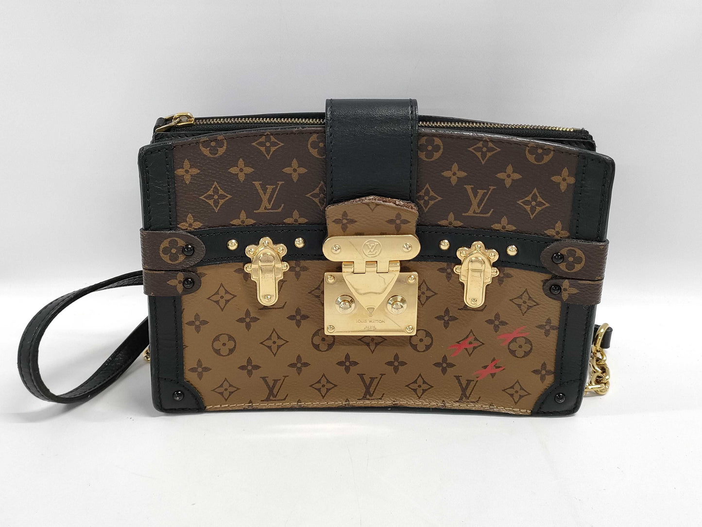 LOUIS VUITTON Trunk NFC M43596 Petite Malle Shoulder Bag