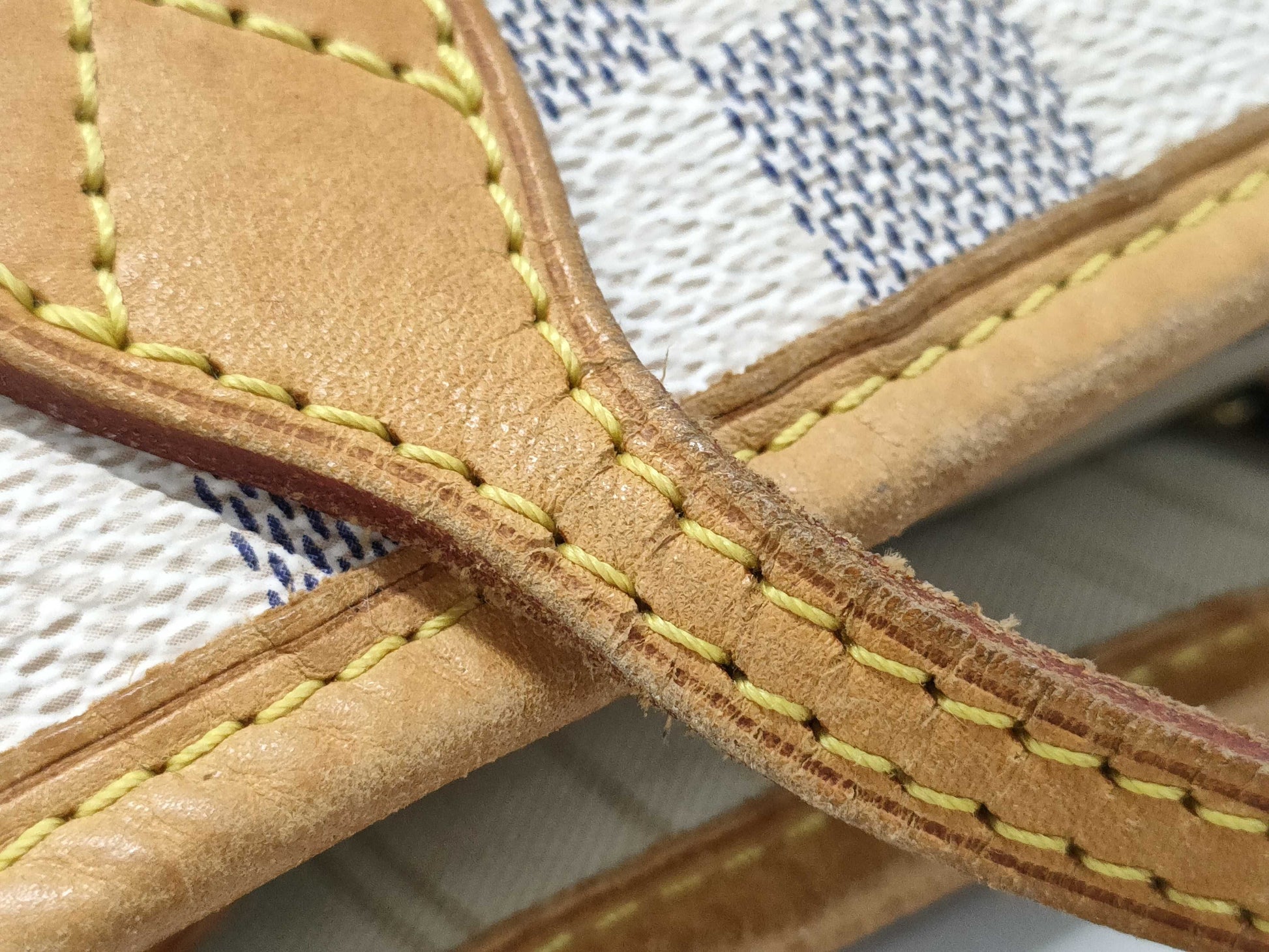 LOUIS VUITTON N51107 Azur Neverfull MM SL2140 New Tote Bag