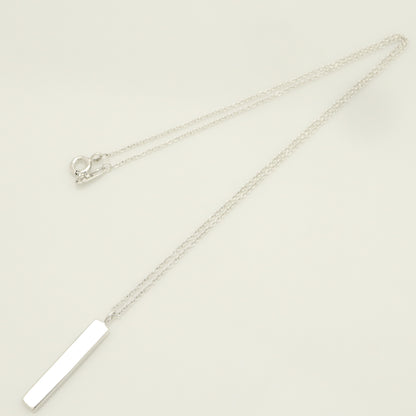 Tiffany & Co. Notes Bar 1-Piece Diamond Necklace Pendant in Sterling Silver - Weight: 3.25g