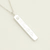 Tiffany & Co. Notes Bar 1-Piece Diamond Necklace Pendant in Sterling Silver - Weight: 3.25g