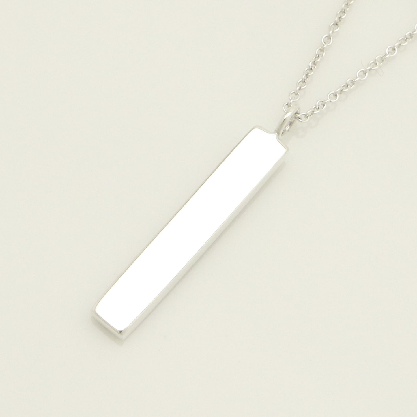 Tiffany & Co. Notes Bar 1-Piece Diamond Necklace Pendant in Sterling Silver - Weight: 3.25g