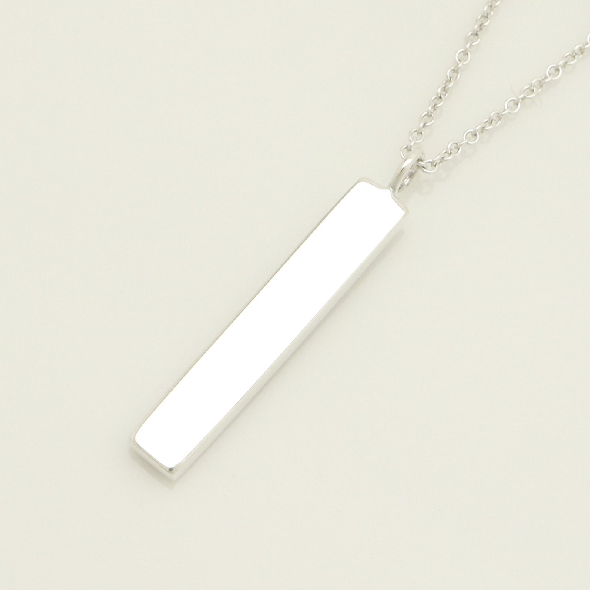 Tiffany & Co. Notes Bar 1-Piece Diamond Necklace Pendant in Sterling Silver - Weight: 3.25g