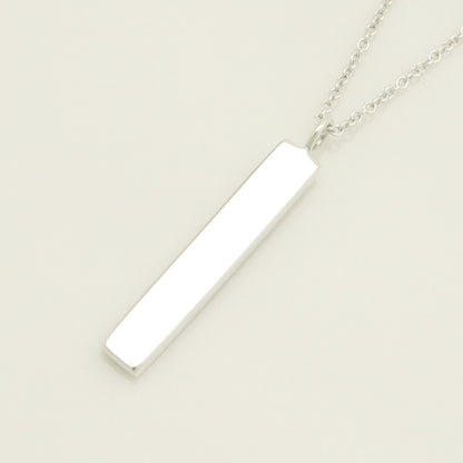 Tiffany & Co. Notes Bar 1-Piece Diamond Necklace Pendant in Sterling Silver - Weight: 3.25g