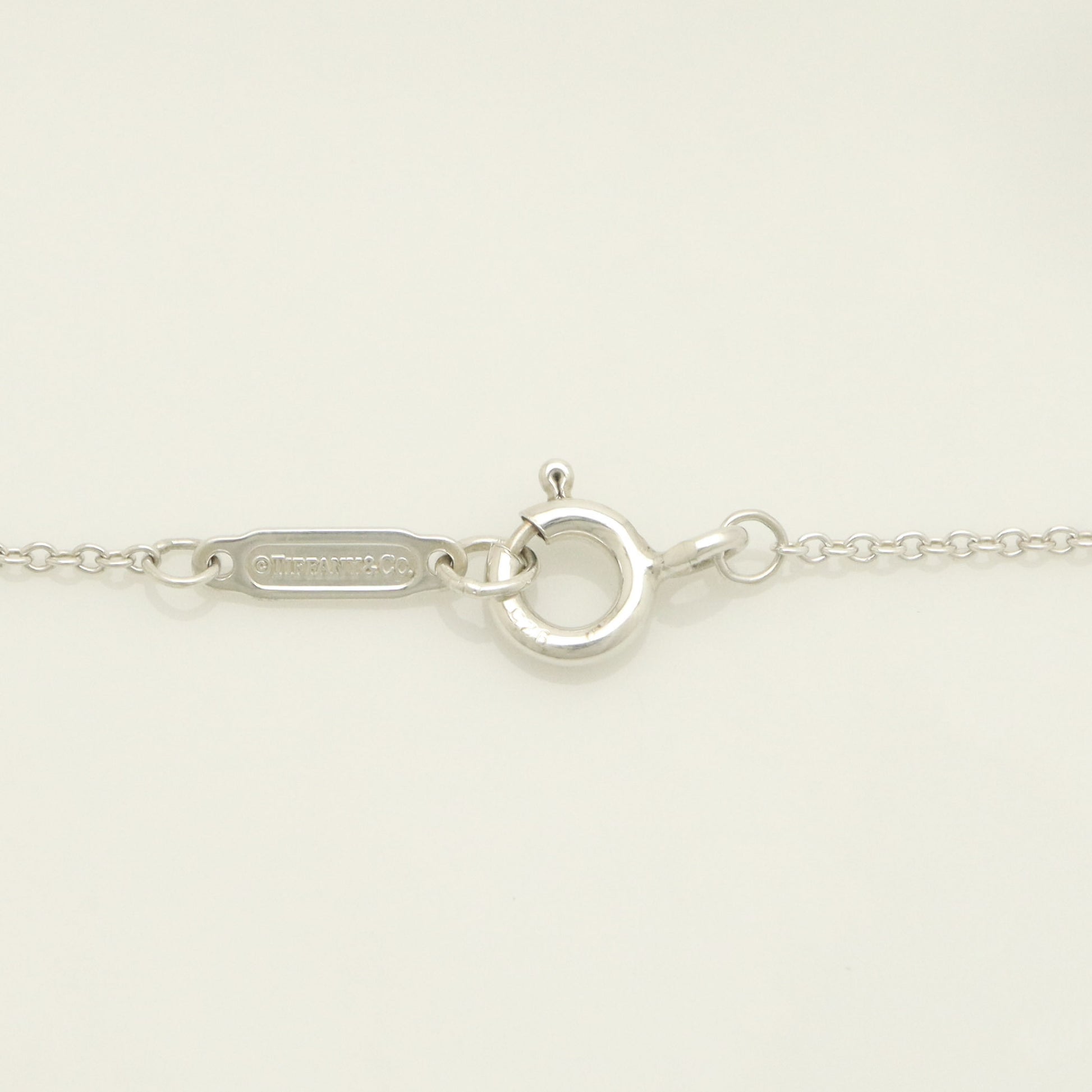 Tiffany & Co. 1837 Narrow Bar Rubedo Metal Necklace Pendant in Sterling Silver , Weight: 2.50g