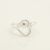 Tiffany & Co. Open Heart Ring, Size 9, Sterling Silver , Weight: 2.23g