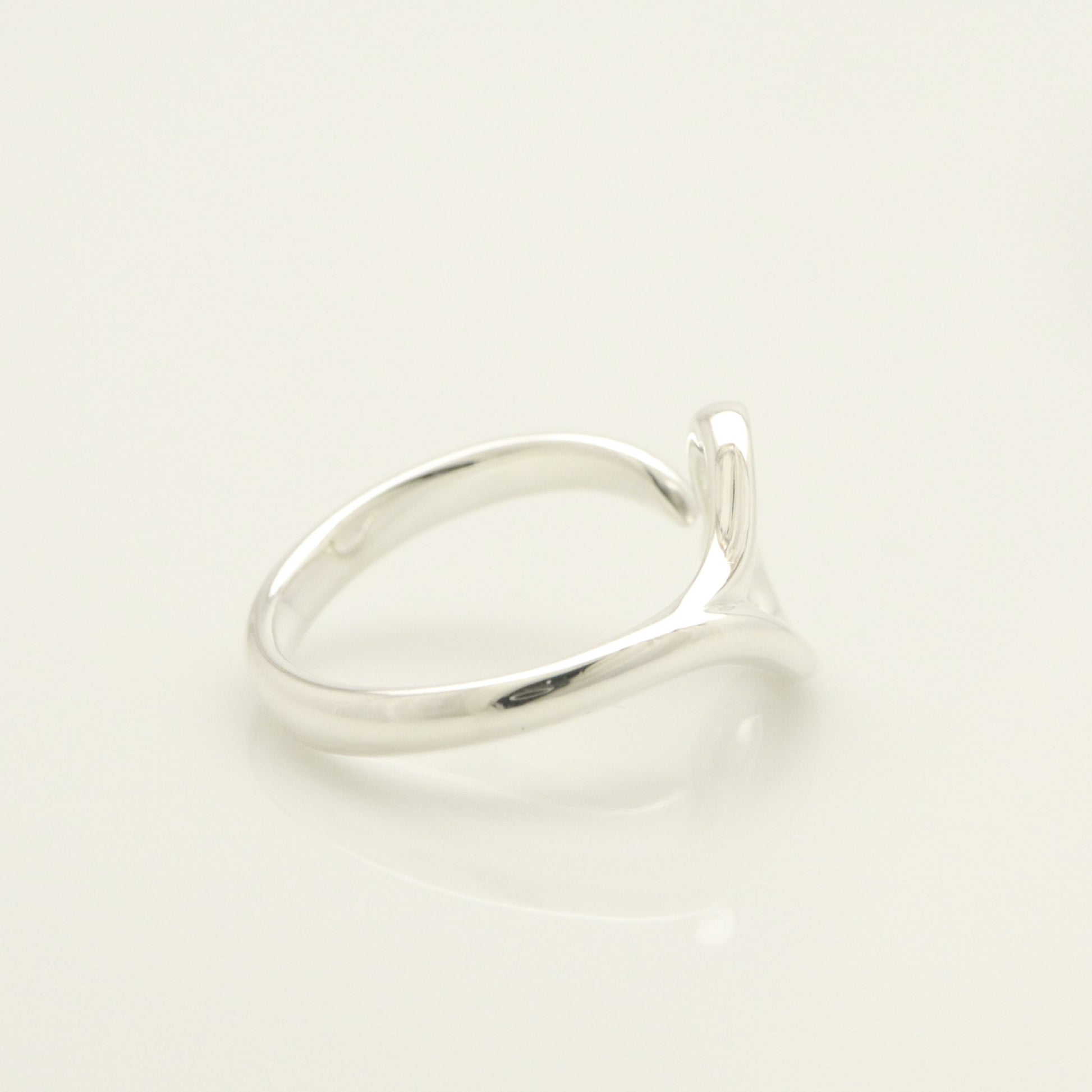 Tiffany & Co. Open Heart Ring, Size 9, Sterling Silver , Weight: 2.23g