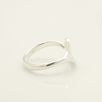Tiffany & Co. Open Heart Ring, Size 9, Sterling Silver , Weight: 2.23g
