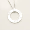 Tiffany & Co. 1837 Round Circle Necklace in Sterling Silver - Weight: 7.89g