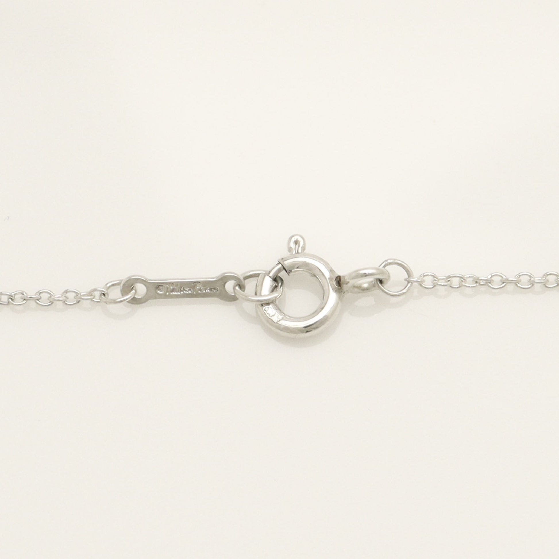 Tiffany & Co. Mini Kiss Cross Paloma Picasso Necklace in 925 Sterling Silver, 12.7g