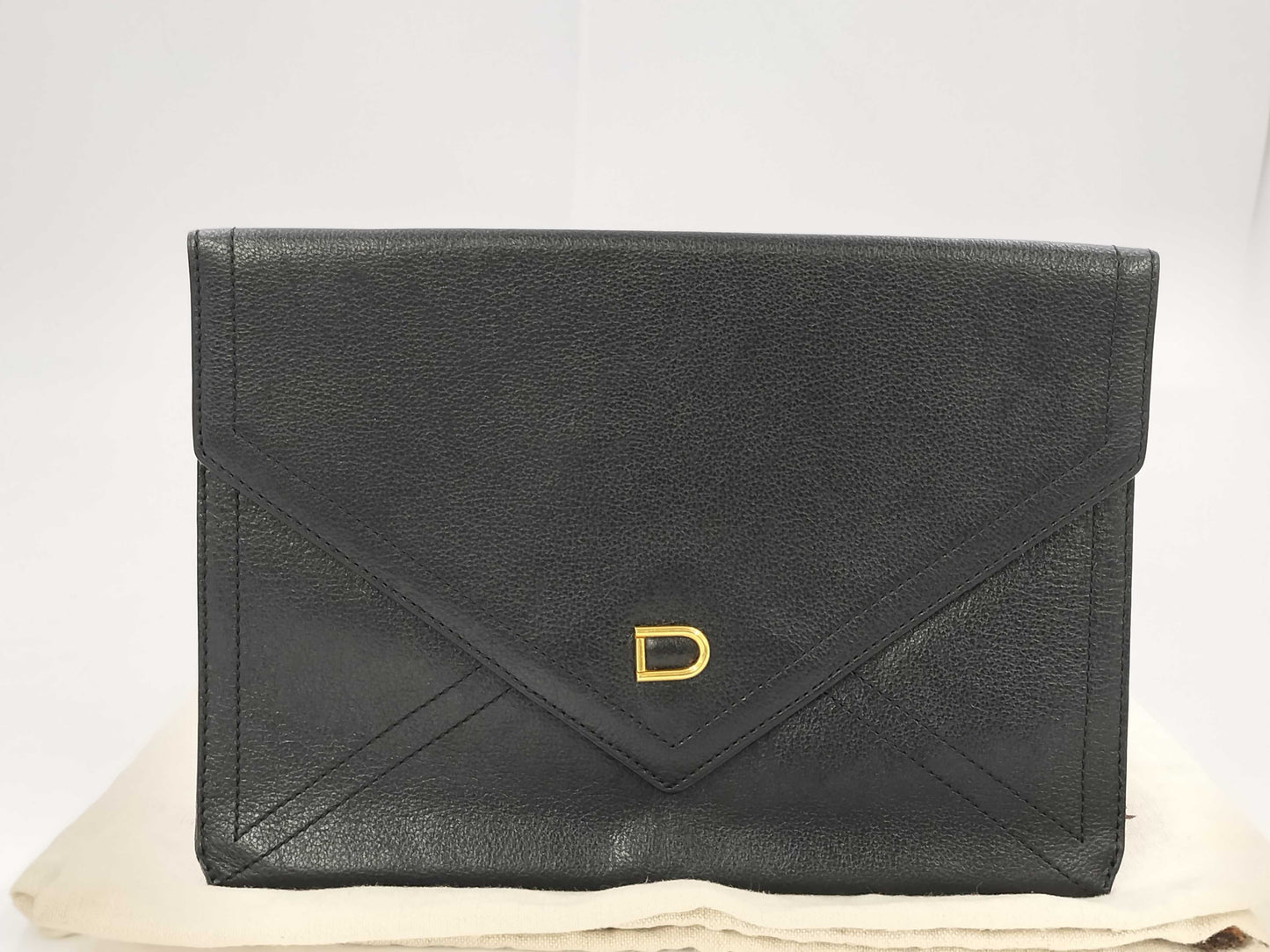 DELVAUX Clutch Bag, Second Bag, Logo Dust Bag, Second Bag