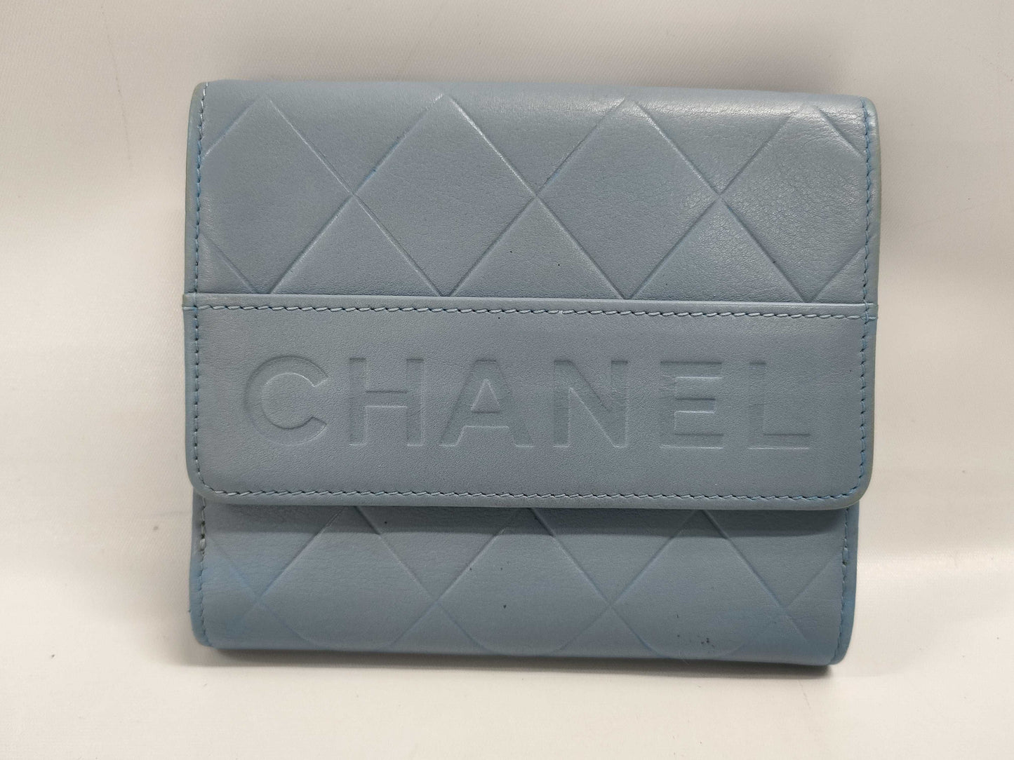 CHANEL Camellia Folding Wallet with Seal