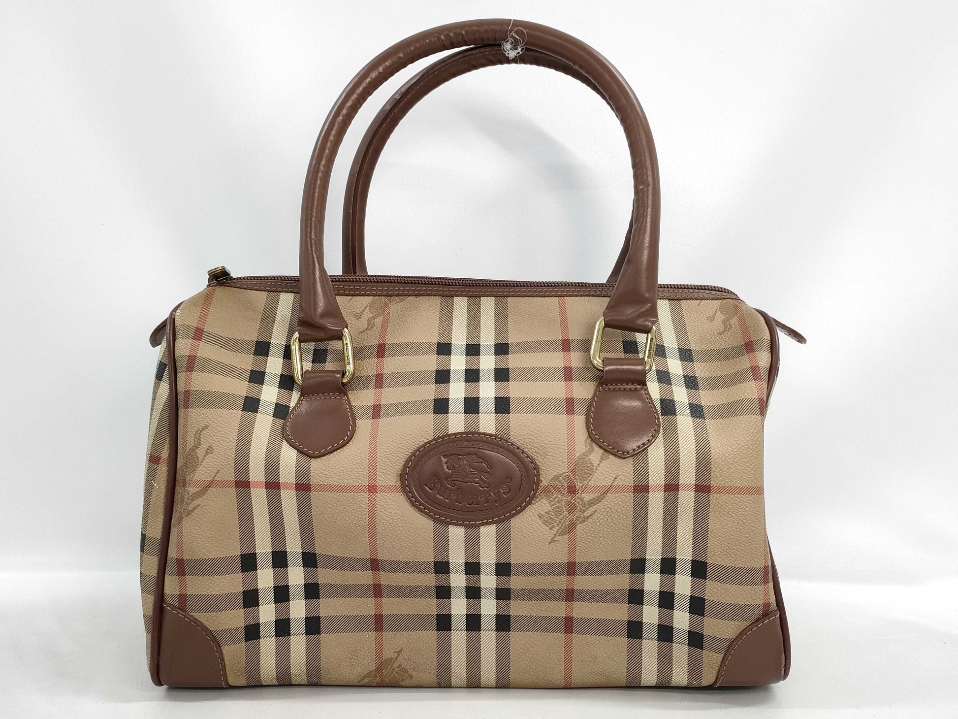 BURBERRY PVC Boston bag
