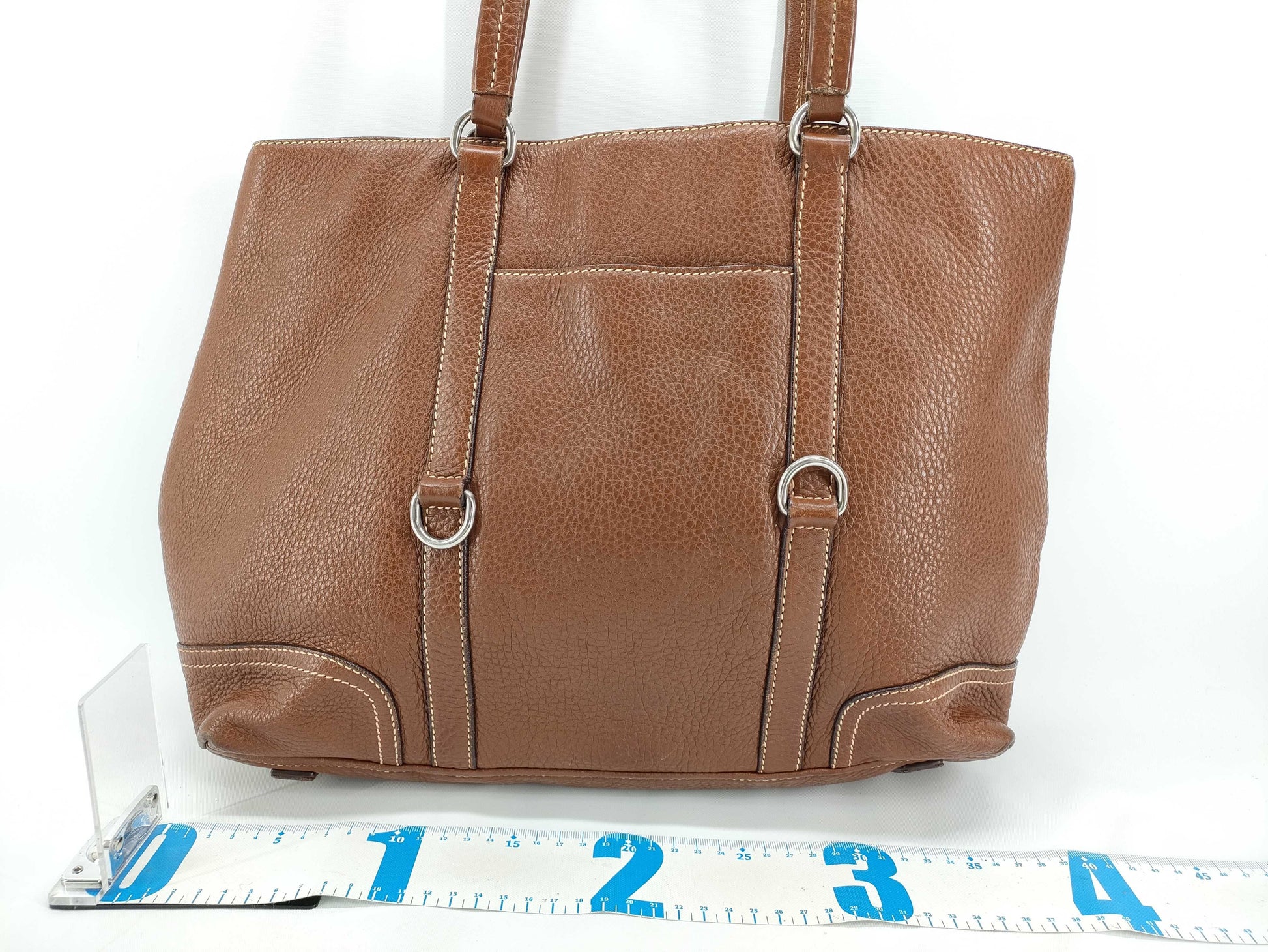 PRADA Prada Tote Bag Brown Leather Tote Bag