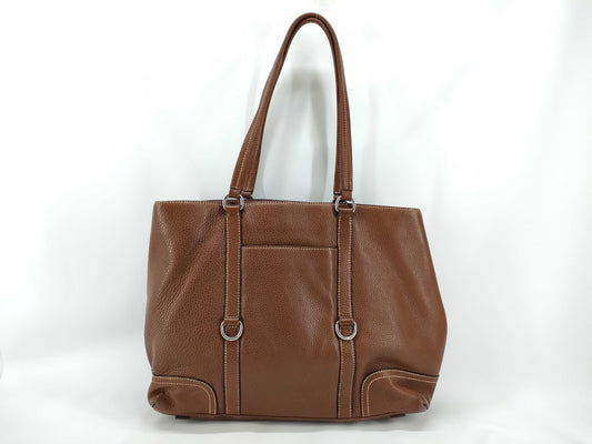 PRADA Prada Tote Bag Brown Leather Tote Bag