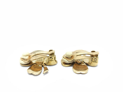 CHANEL CHANEL Earrings 94A Clover Gold Earrings