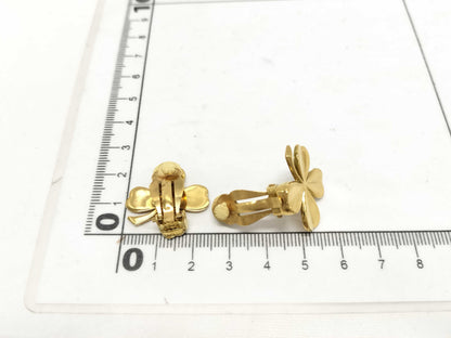 CHANEL CHANEL Earrings 94A Clover Gold Earrings