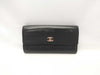 CHANEL CHANEL Long Wallet Lucky Flower Coco Mark Black Leather Wallet