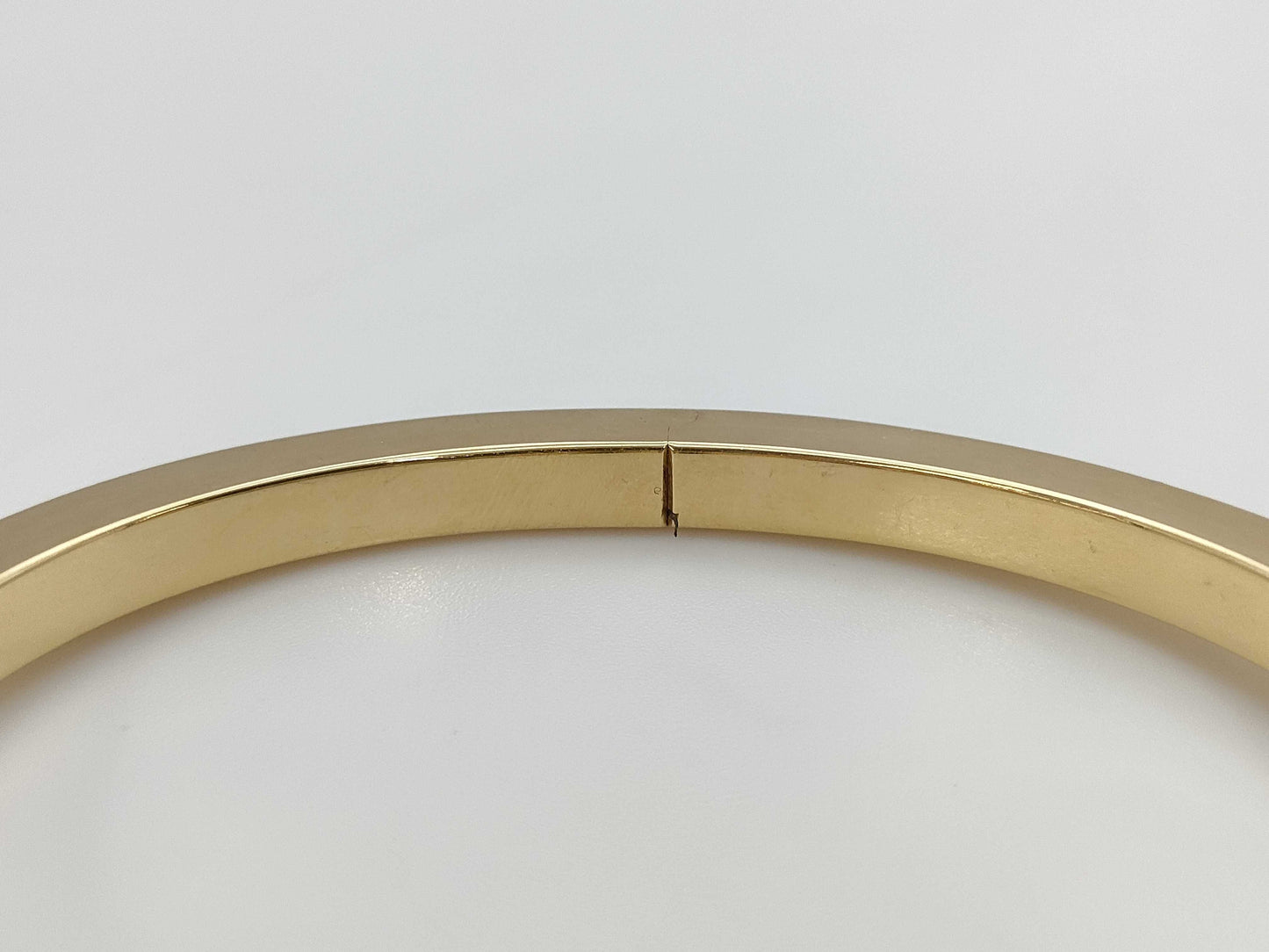 Tiffany & Co. T Square YG Au750 28.2g Bracelet Bangle 
