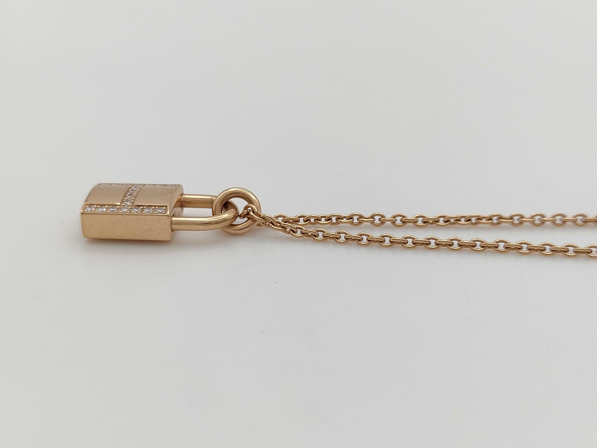 HERMES Kelly Cadena Diamond PG Au750 9.7g Necklace
