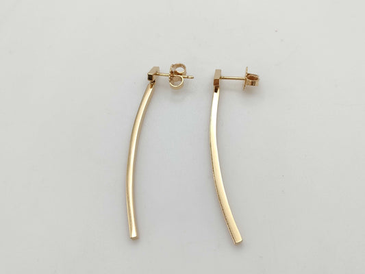 Tiffany&Co. T-Bar Diamond Au750 3.8g Earrings 