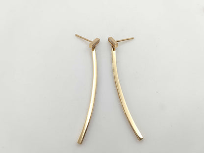 Tiffany&Co. T-Bar Diamond Au750 3.8g Earrings 