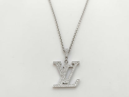 LOUIS VUITTON Pandant Tiff Diamond WG Au750 11.0g Necklace