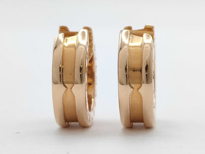 BVLGARI Bezero One PG Au750 8.5g Earrings 