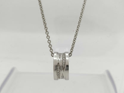 BVLGARI Bezero One Legend Diamond WG Au750 13.5g Necklace