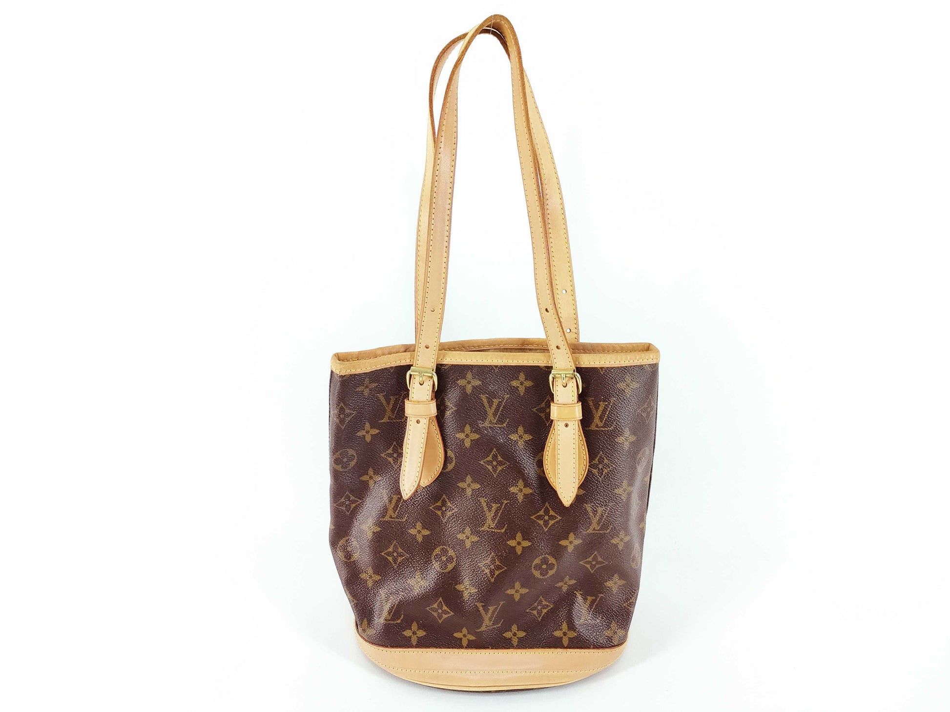 LOUIS VUITTON Monogram Bucket PM Tote Bag