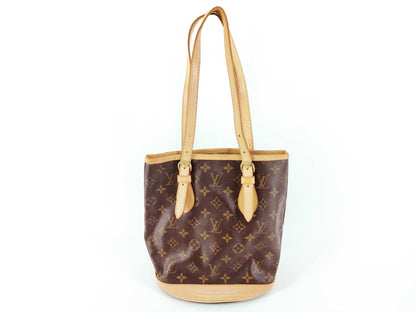 LOUIS VUITTON Monogram Bucket PM Tote Bag
