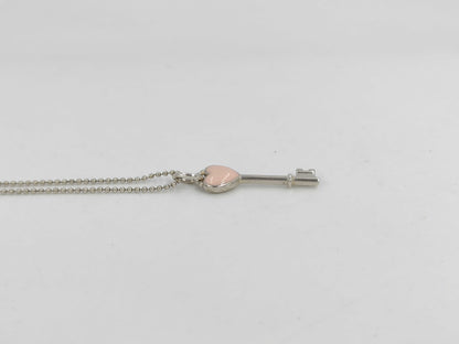Tiffany&Co. Tiffany Heart Key Necklace Ag925 4.7g Necklace