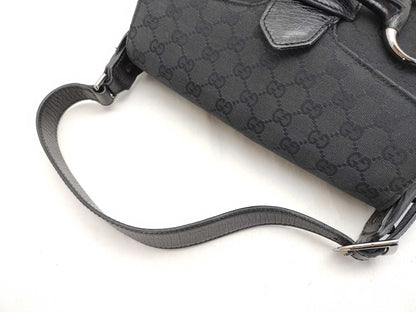 GUCCI GG Canvas Horsebit One-Shoulder Bag Shoulder Bag