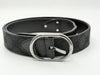 GUCCI 121290 GG Canvas Belt 80 Canvas and Leather Black Belt
