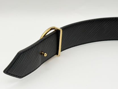LOUIS VUITTON M9935 Santur LV Circle Reversible Monogram/Epi Leather Belt 80/32 PVC/Leather Black/Brown AC3169 Belt