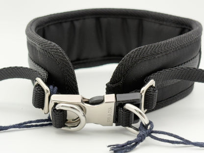 PRADA Prada 2YC016 Re-Nylon Pet Color Triangle Logo Triangle Plate Nylon Collar #M Pet Supplies NERO Black Current Product Other Accessories