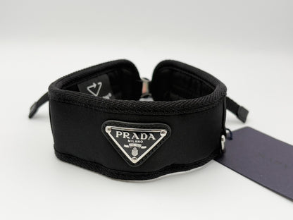 PRADA Prada 2YC016 Re-Nylon Pet Color Triangle Logo Triangle Plate Nylon Collar #M Pet Supplies NERO Black Current Product Other Accessories