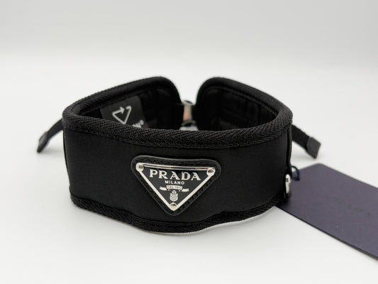 PRADA Prada 2YC016 Re-Nylon Pet Color Triangle Logo Triangle Plate Nylon Collar #M Pet Supplies NERO Black Current Product Other Accessories